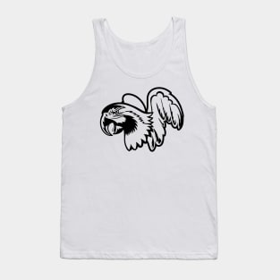 Cartoon Parrot B&W Tank Top